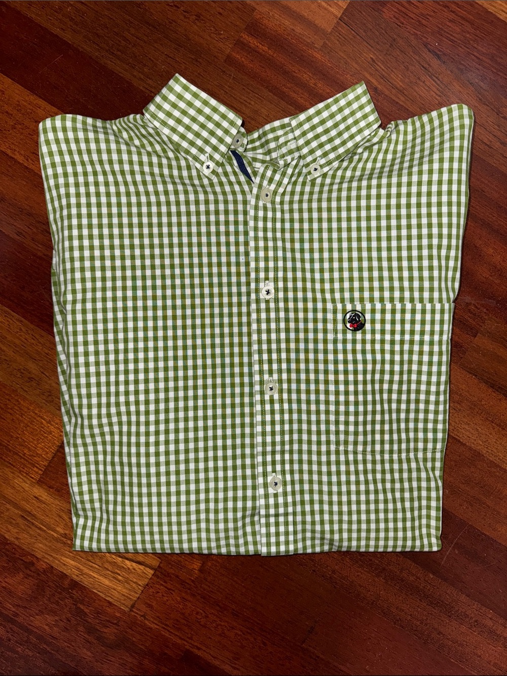 Southern Proper Green & White Gingham Button-Down Shirt